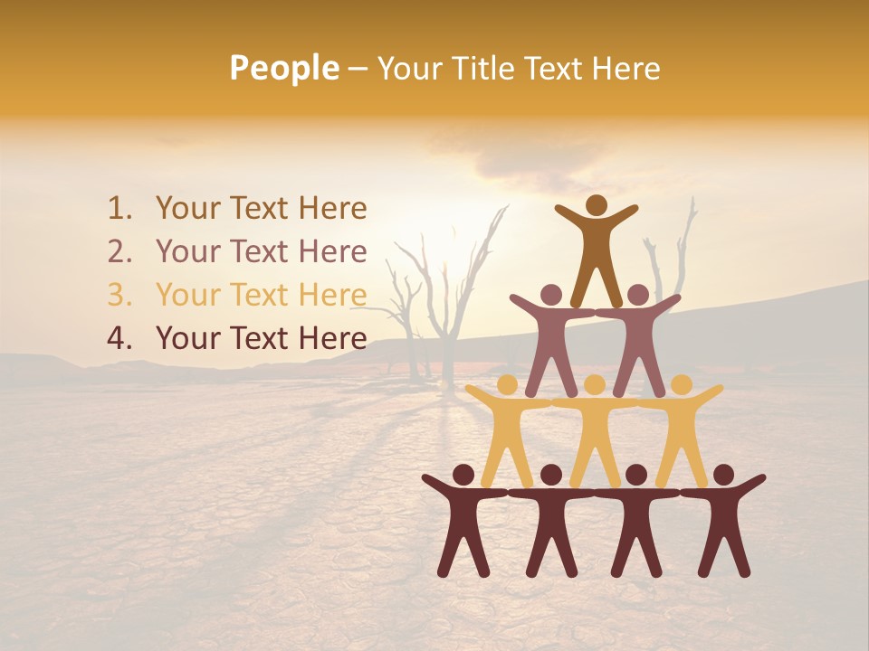 Dead Valley In Namibia PowerPoint Template