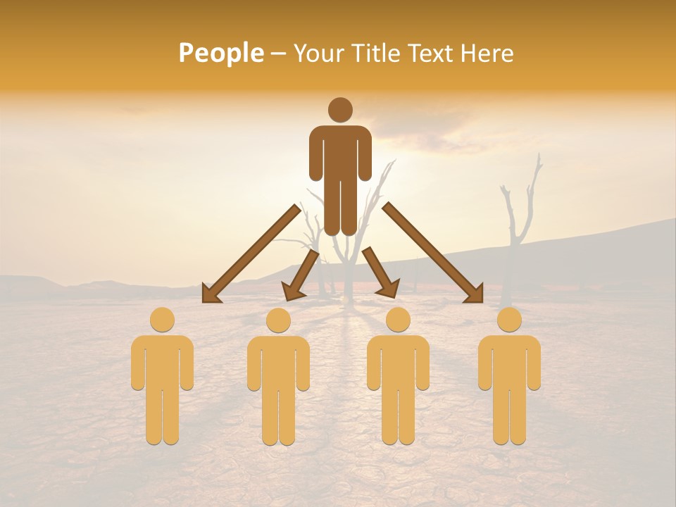 Dead Valley In Namibia PowerPoint Template