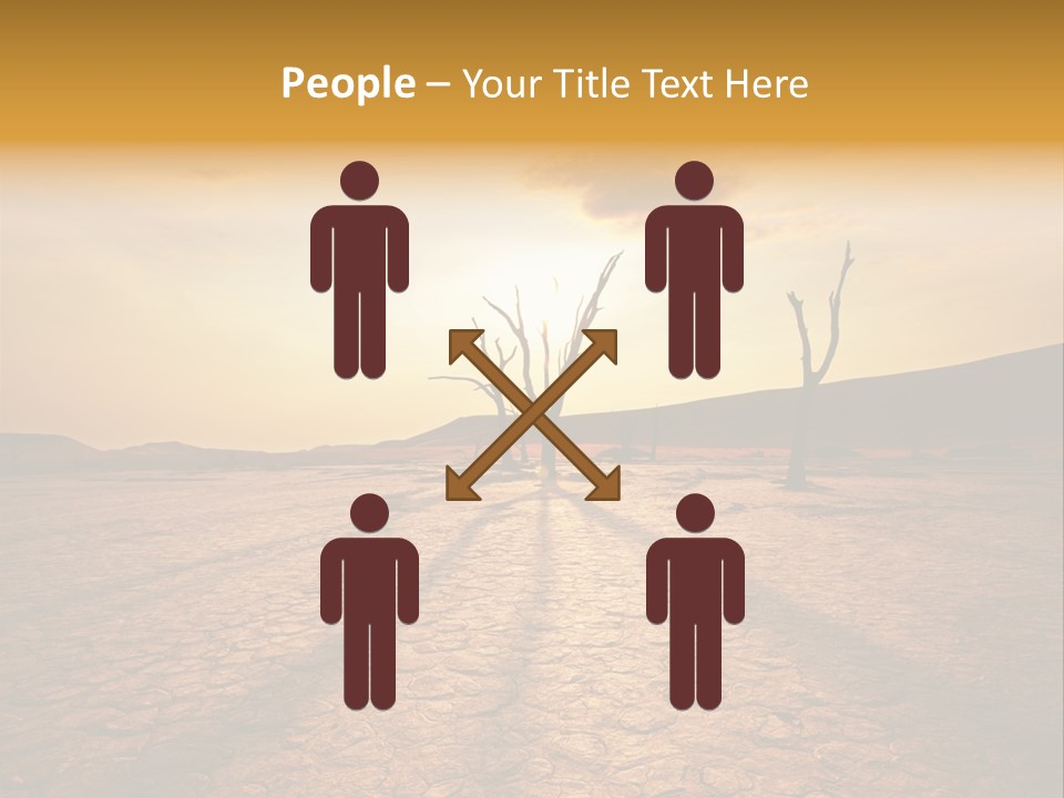 Dead Valley In Namibia PowerPoint Template