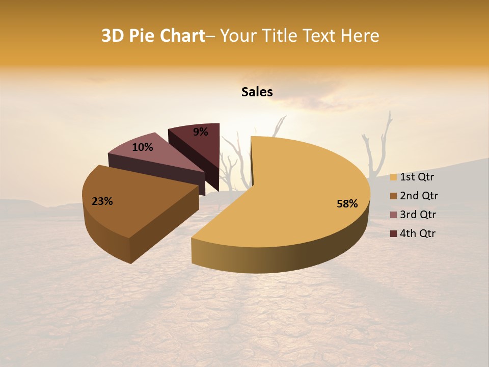 Dead Valley In Namibia PowerPoint Template