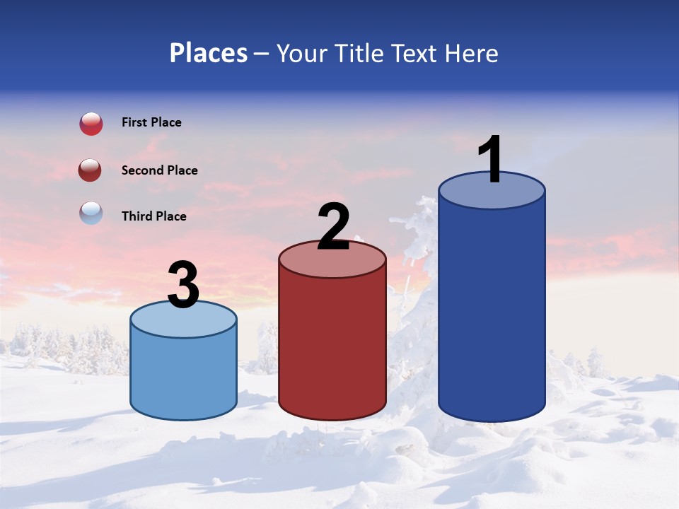 Beautiful Winter Sunsets PowerPoint Template