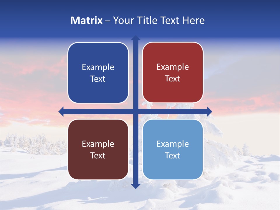 Beautiful Winter Sunsets PowerPoint Template