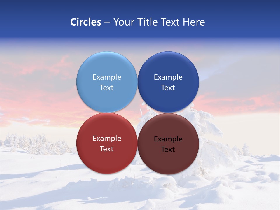 Beautiful Winter Sunsets PowerPoint Template