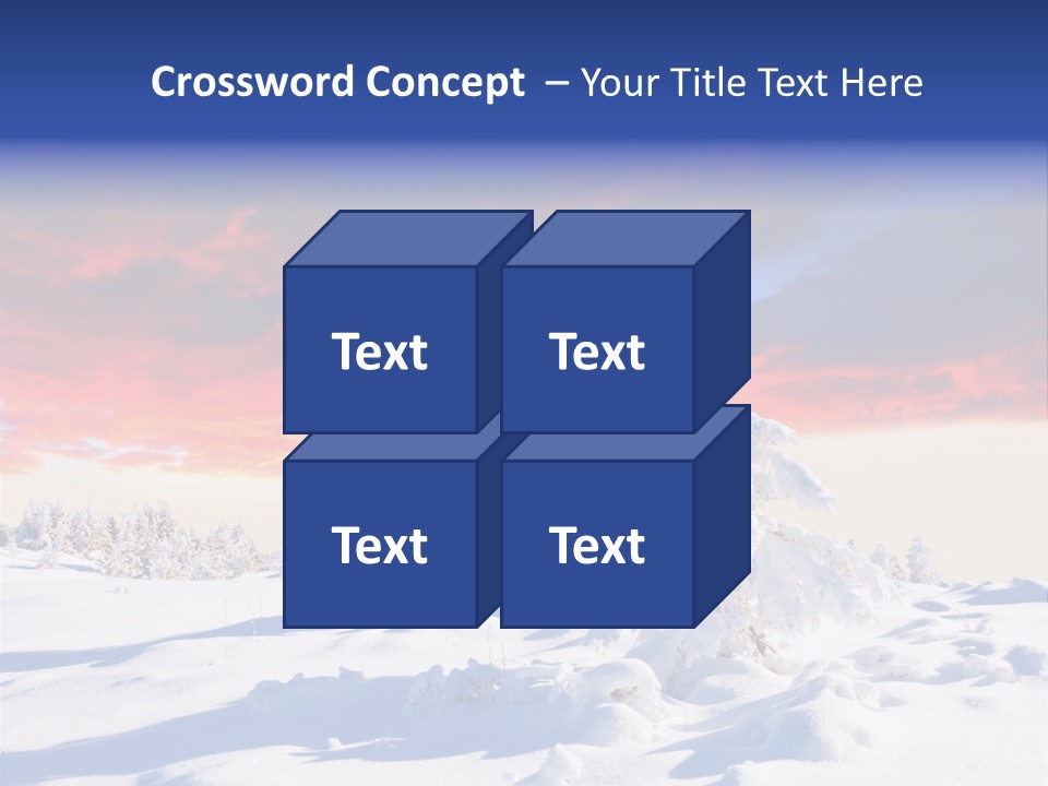 Beautiful Winter Sunsets PowerPoint Template