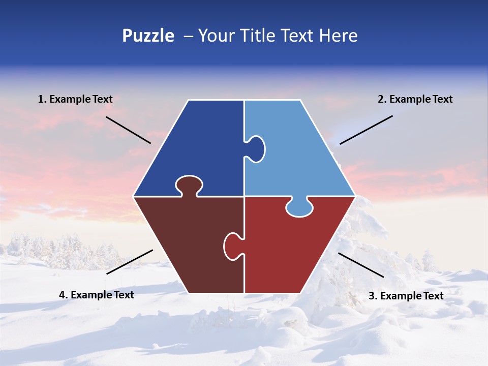 Beautiful Winter Sunsets PowerPoint Template