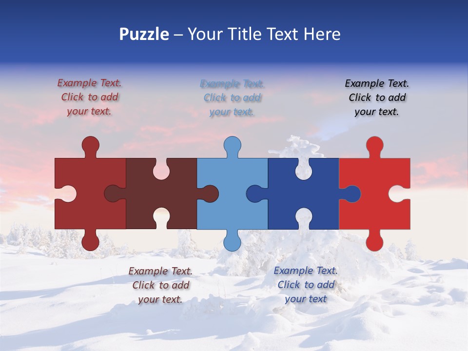 Beautiful Winter Sunsets PowerPoint Template