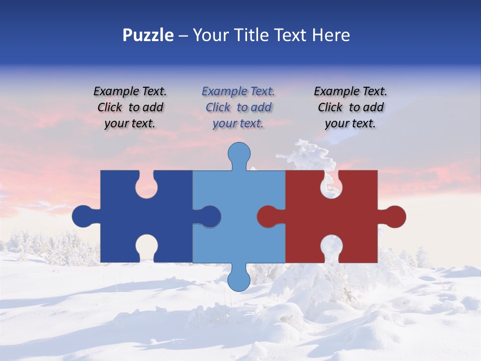 Beautiful Winter Sunsets PowerPoint Template