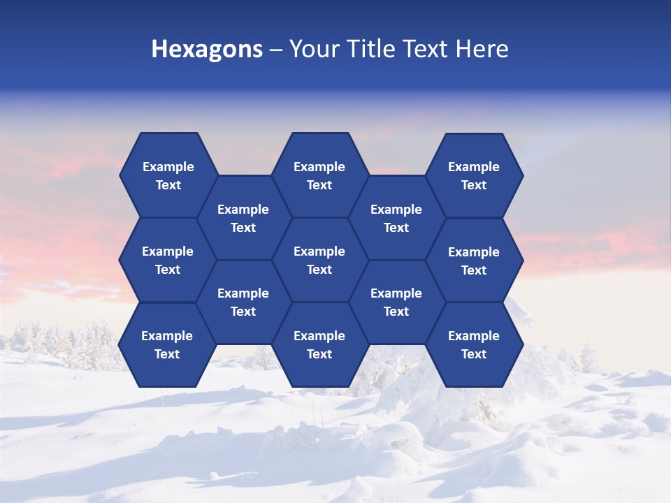 Beautiful Winter Sunsets PowerPoint Template