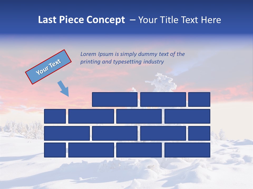 Beautiful Winter Sunsets PowerPoint Template