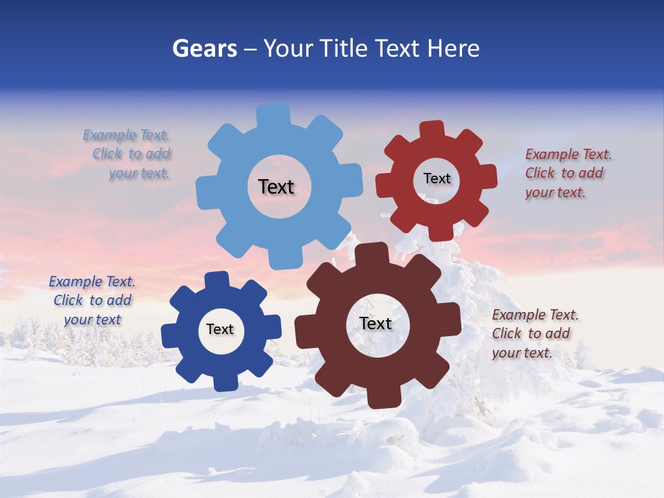 Beautiful Winter Sunsets PowerPoint Template