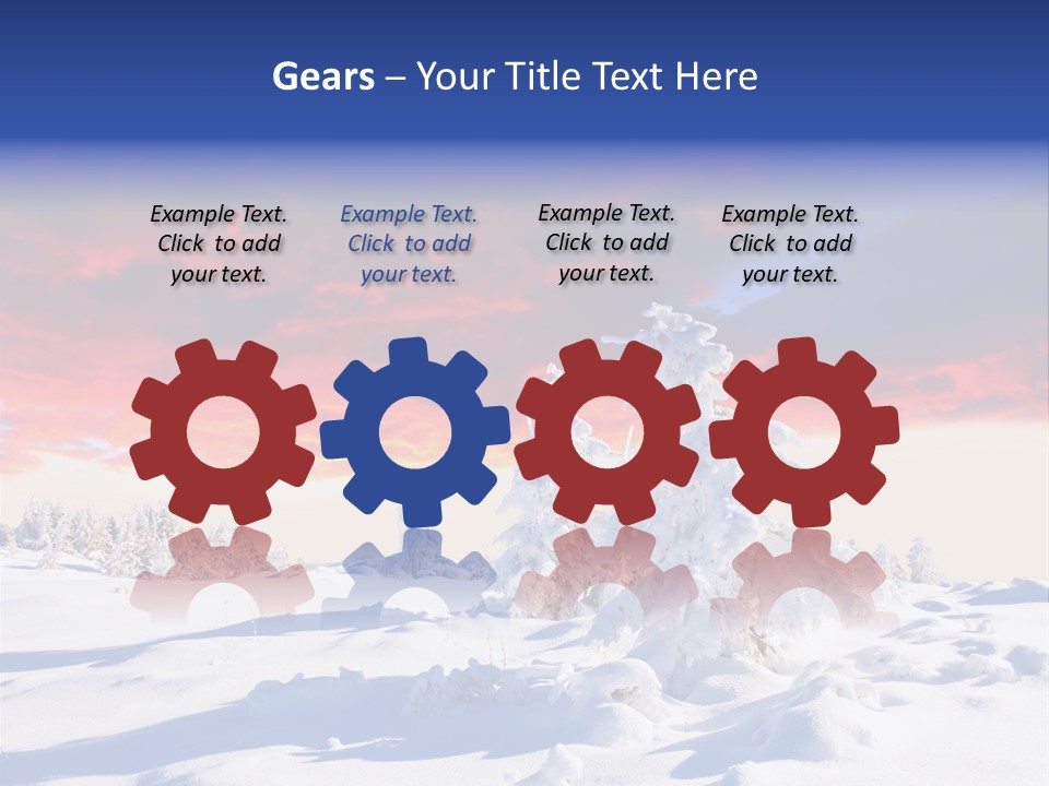 Beautiful Winter Sunsets PowerPoint Template