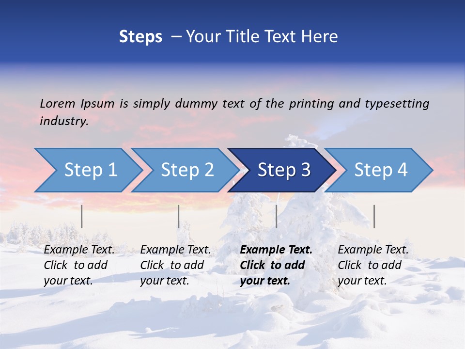 Beautiful Winter Sunsets PowerPoint Template