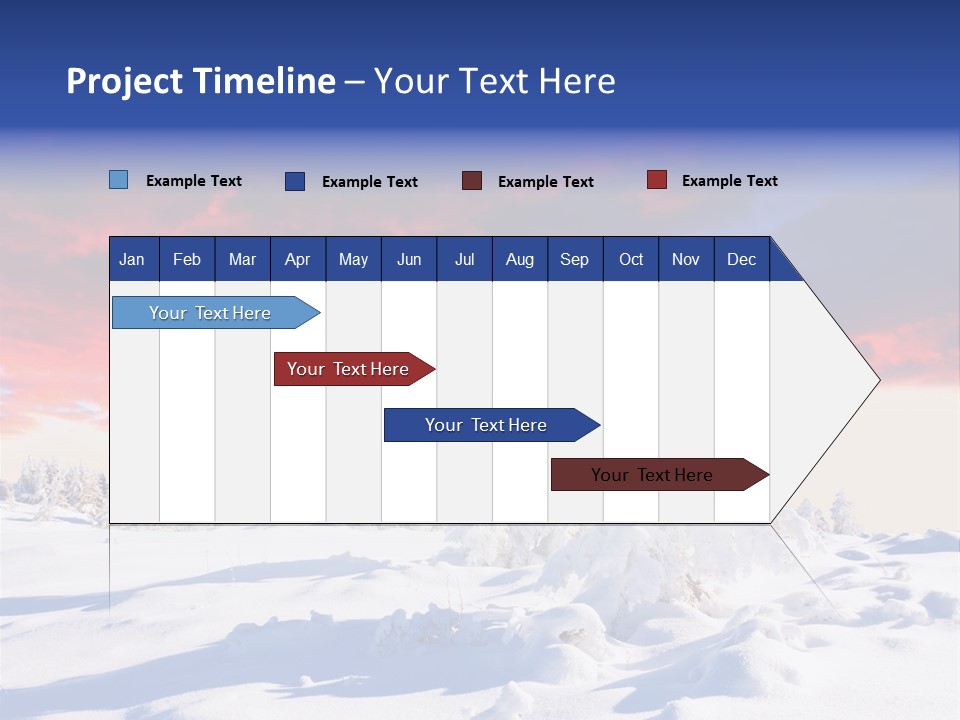 Beautiful Winter Sunsets PowerPoint Template