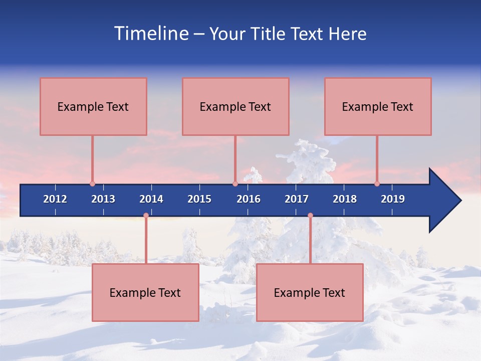 Beautiful Winter Sunsets PowerPoint Template