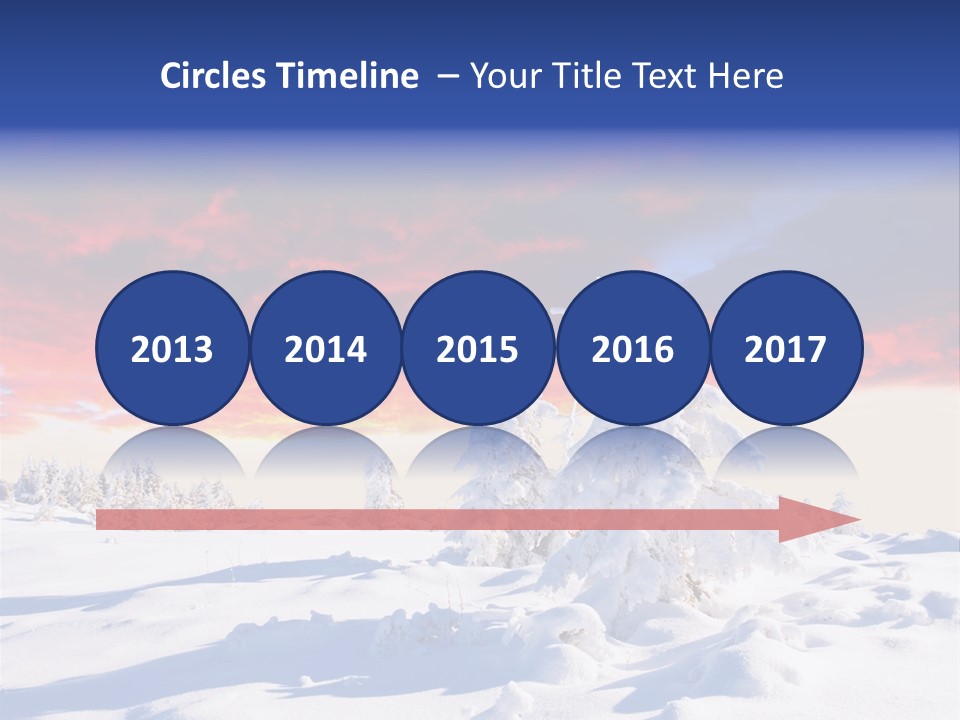 Beautiful Winter Sunsets PowerPoint Template