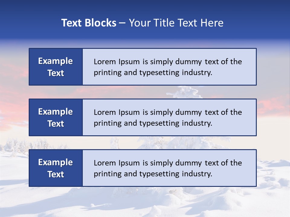 Beautiful Winter Sunsets PowerPoint Template