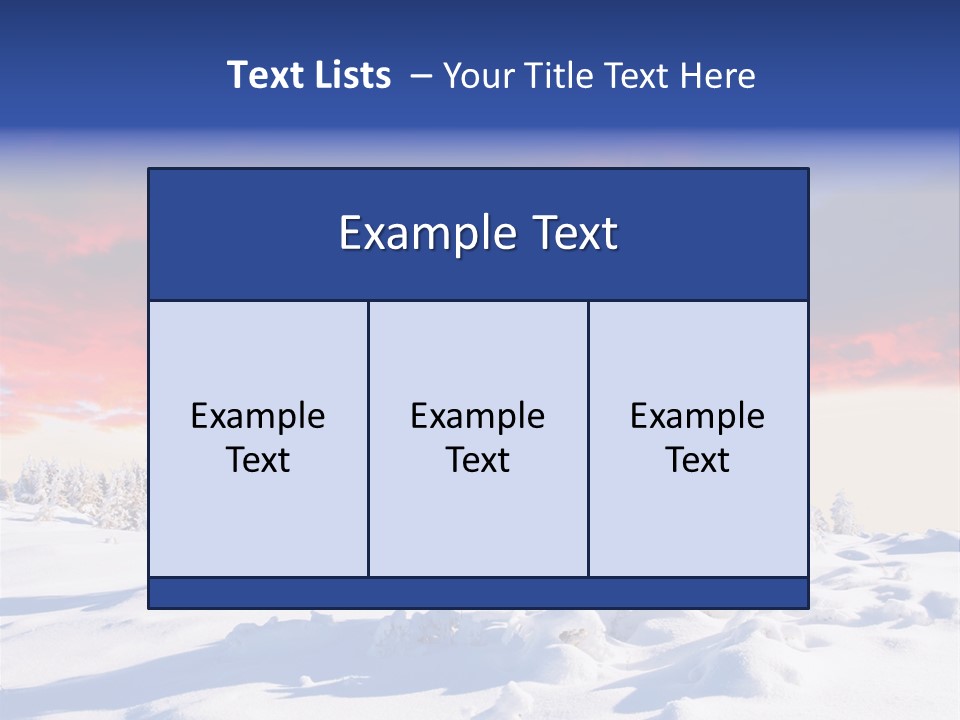 Beautiful Winter Sunsets PowerPoint Template