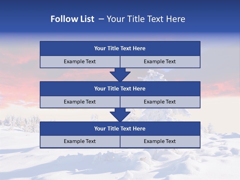 Beautiful Winter Sunsets PowerPoint Template