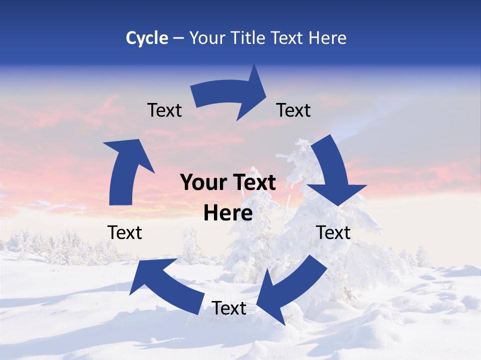 Beautiful Winter Sunsets PowerPoint Template