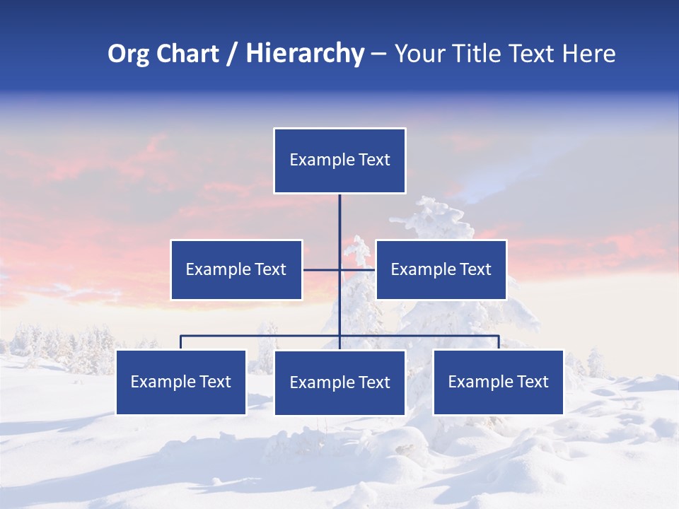 Beautiful Winter Sunsets PowerPoint Template