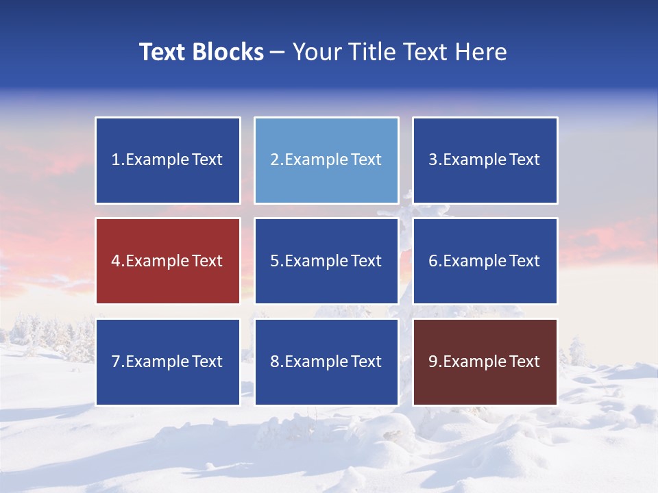 Beautiful Winter Sunsets PowerPoint Template