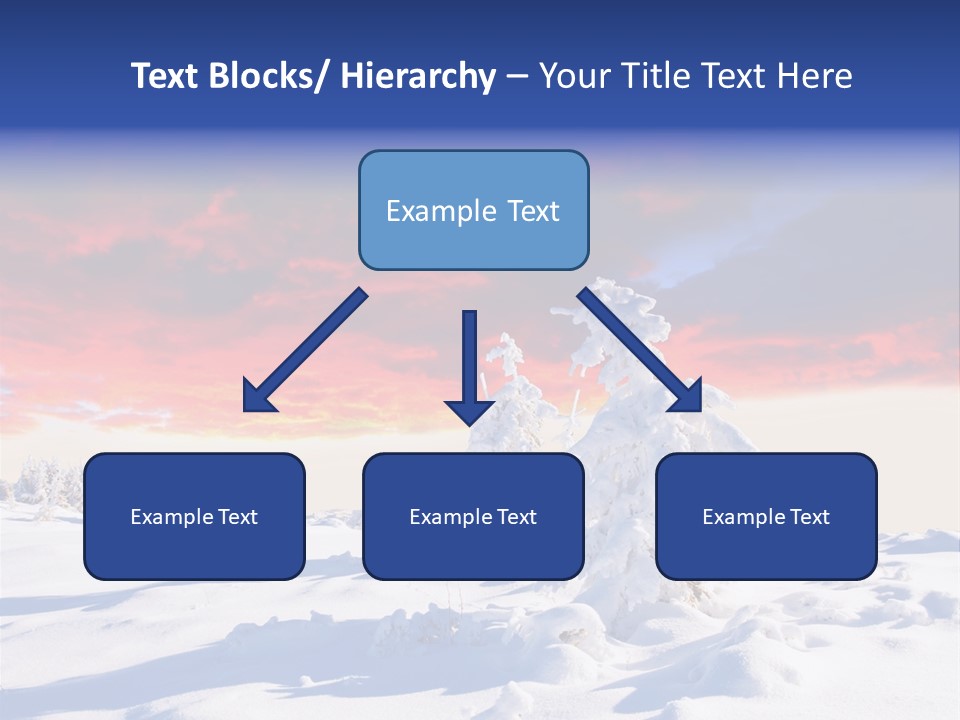 Beautiful Winter Sunsets PowerPoint Template