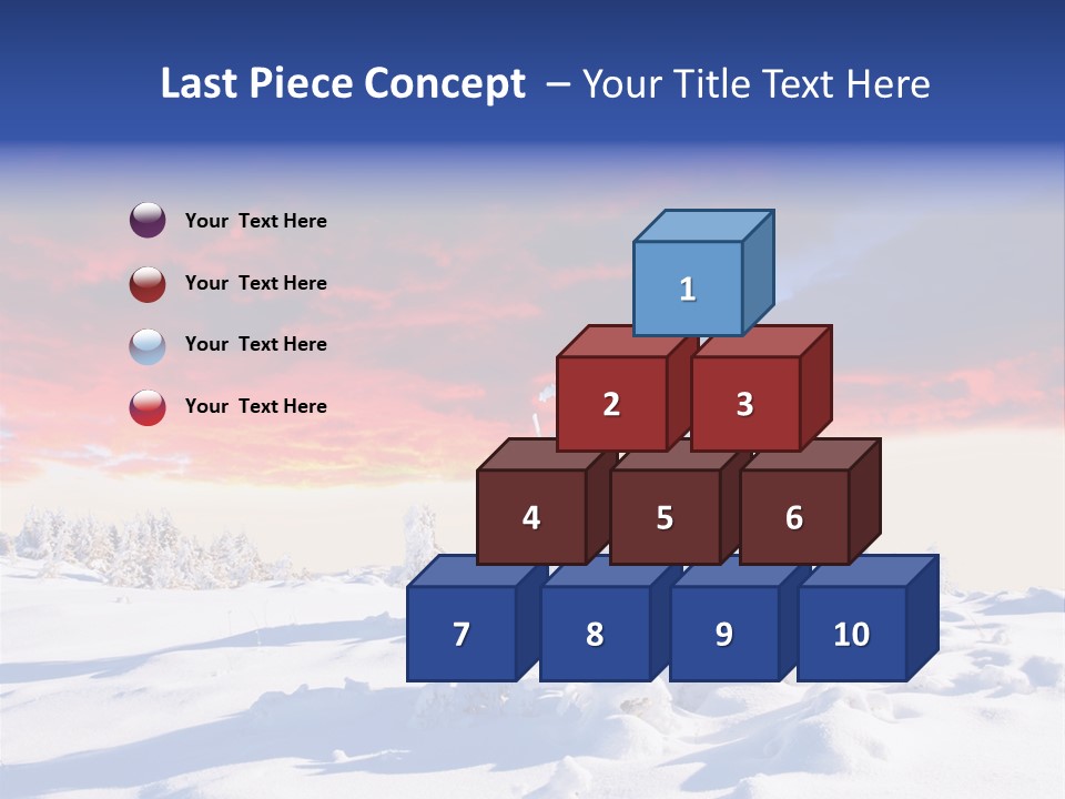 Beautiful Winter Sunsets PowerPoint Template