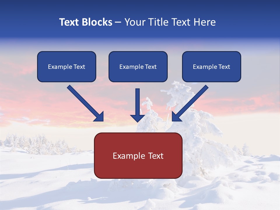 Beautiful Winter Sunsets PowerPoint Template
