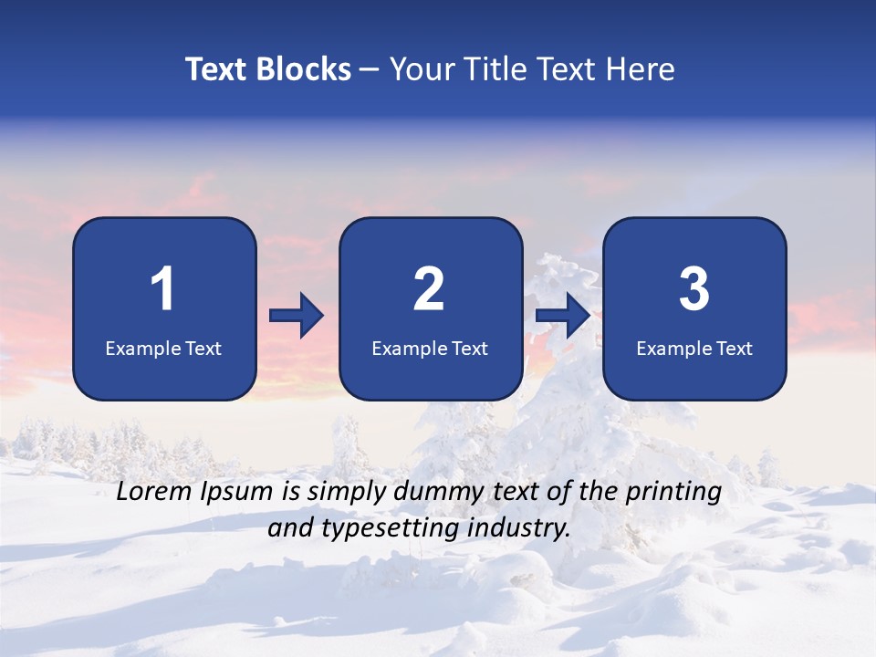 Beautiful Winter Sunsets PowerPoint Template