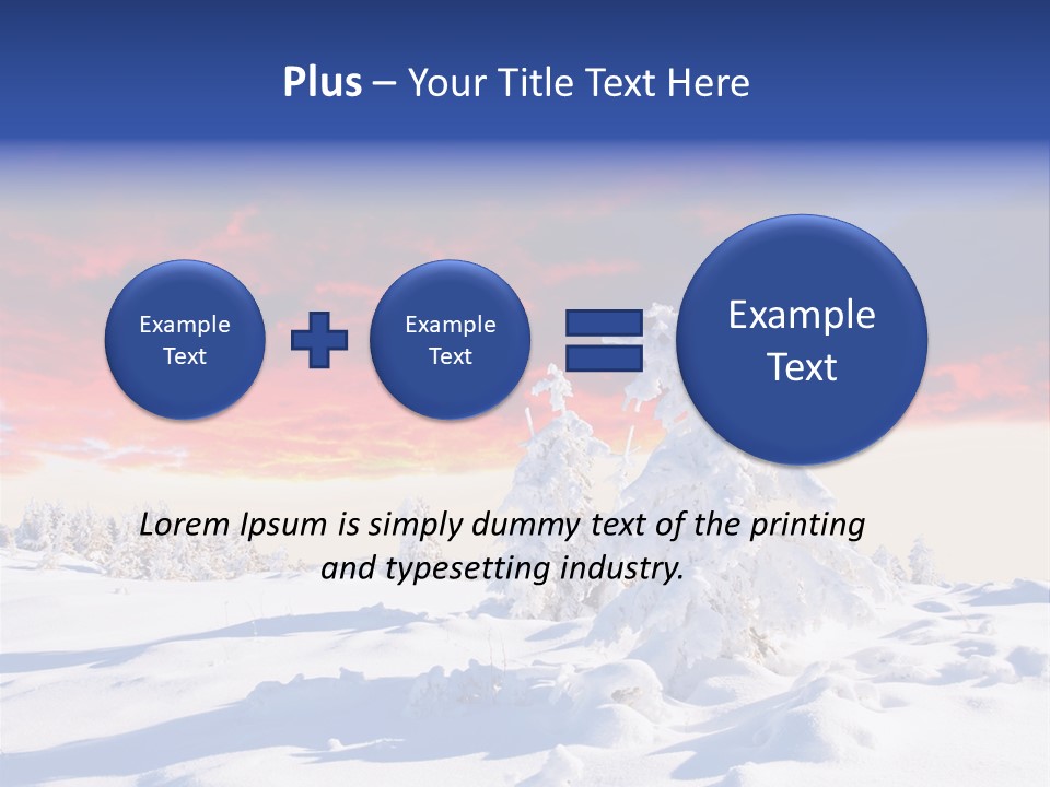 Beautiful Winter Sunsets PowerPoint Template