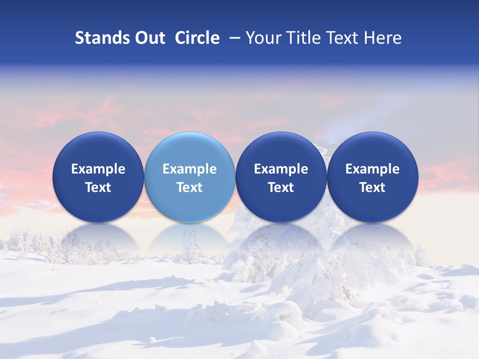 Beautiful Winter Sunsets PowerPoint Template