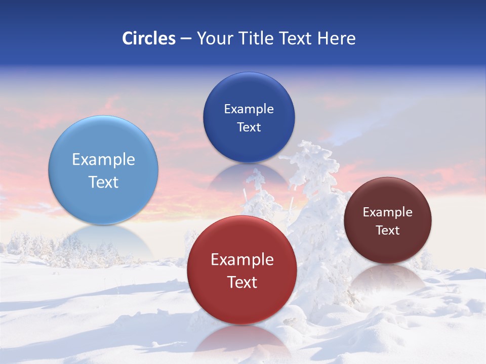 Beautiful Winter Sunsets PowerPoint Template