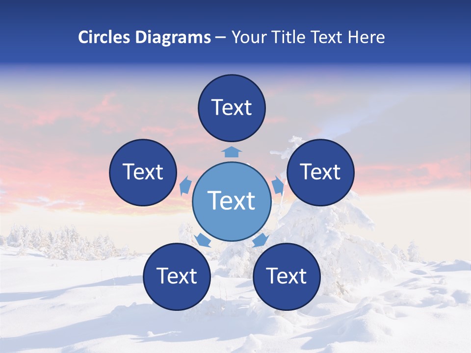 Beautiful Winter Sunsets PowerPoint Template