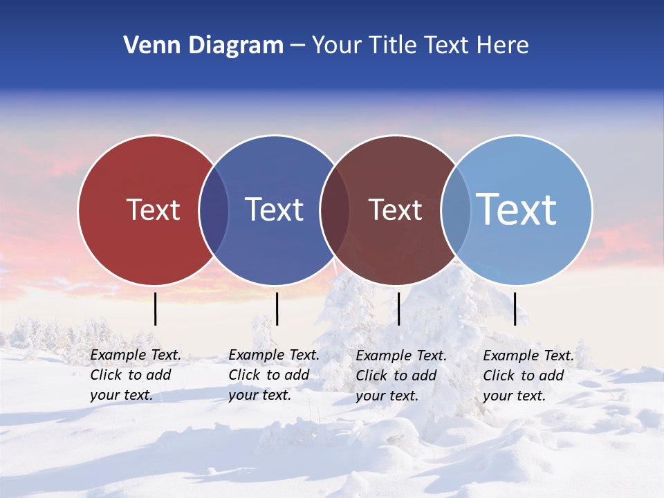 Beautiful Winter Sunsets PowerPoint Template