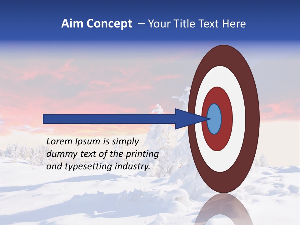 Beautiful Winter Sunsets PowerPoint Template