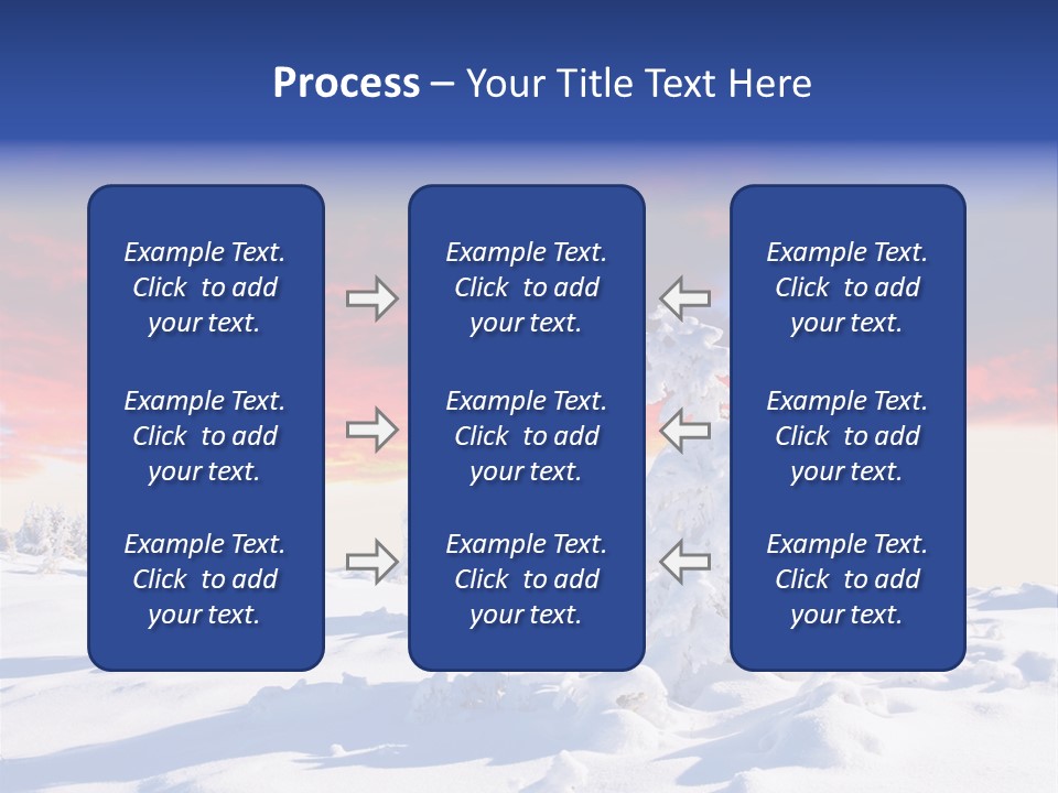 Beautiful Winter Sunsets PowerPoint Template