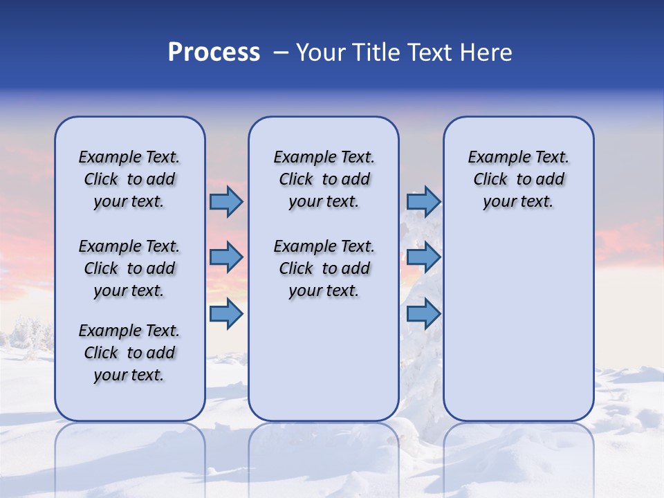 Beautiful Winter Sunsets PowerPoint Template