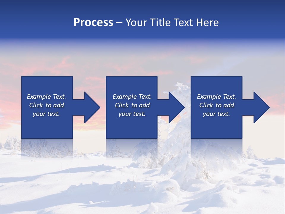 Beautiful Winter Sunsets PowerPoint Template