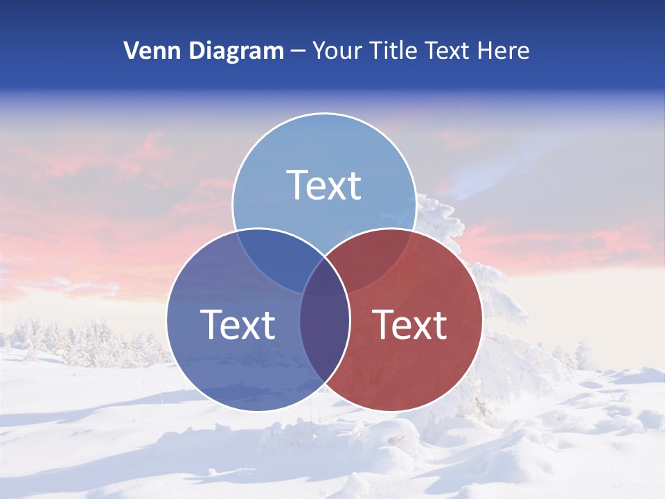 Beautiful Winter Sunsets PowerPoint Template