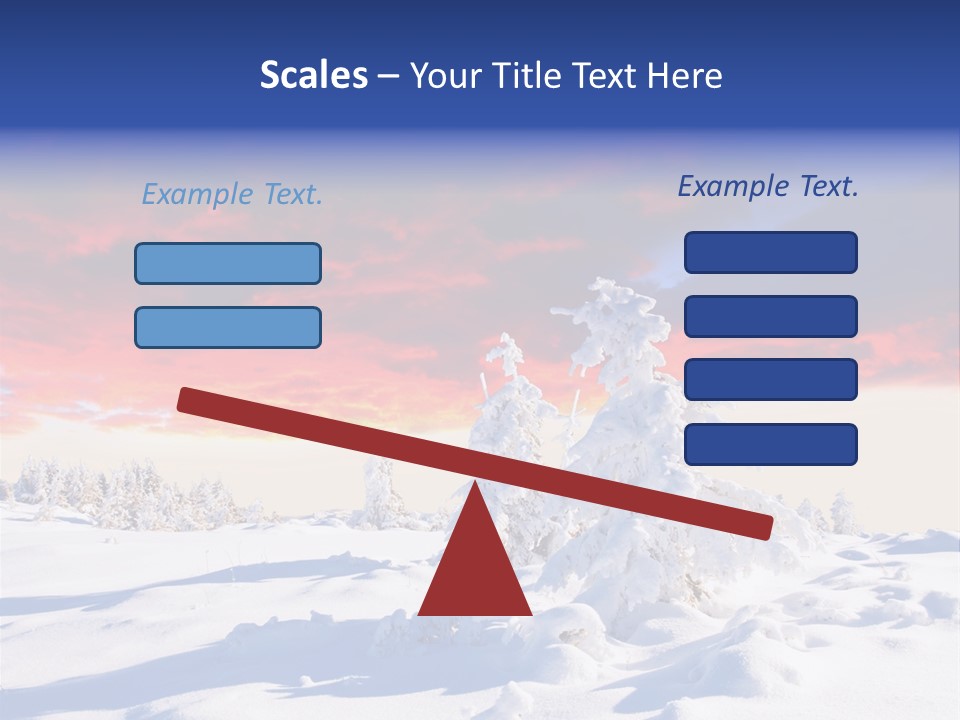 Beautiful Winter Sunsets PowerPoint Template