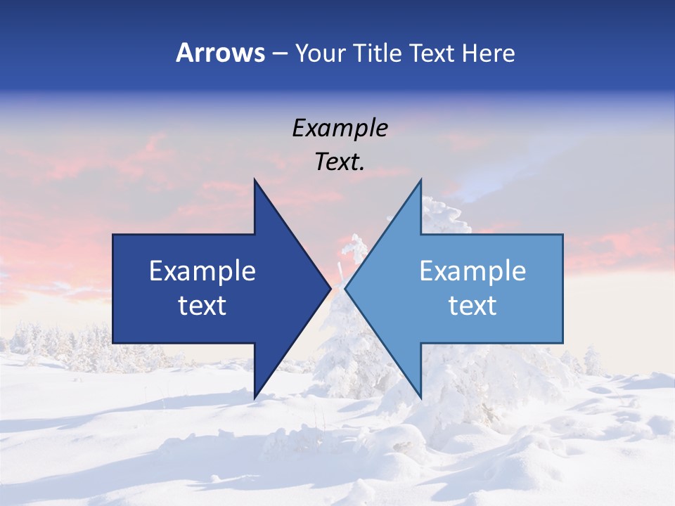 Beautiful Winter Sunsets PowerPoint Template