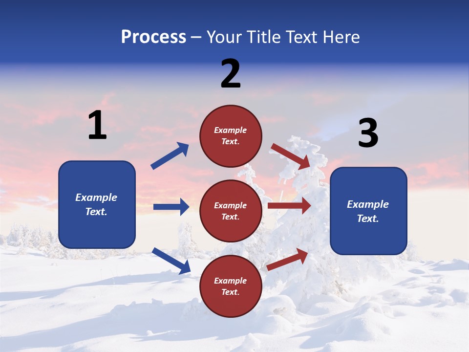 Beautiful Winter Sunsets PowerPoint Template