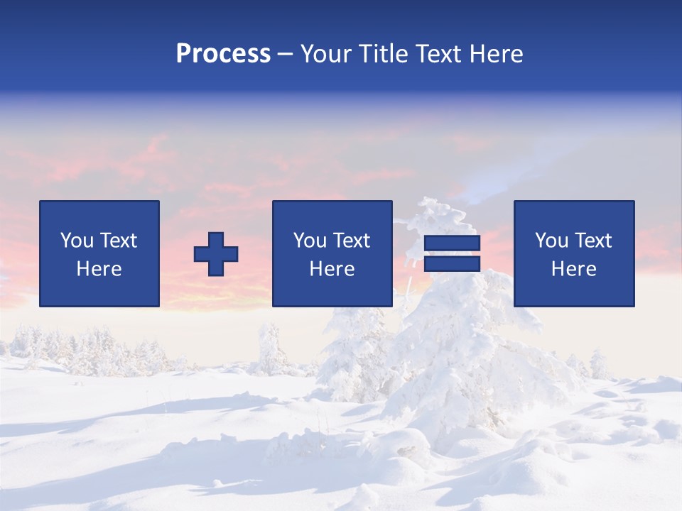 Beautiful Winter Sunsets PowerPoint Template