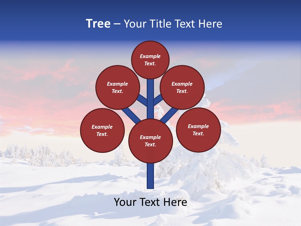 Beautiful Winter Sunsets PowerPoint Template