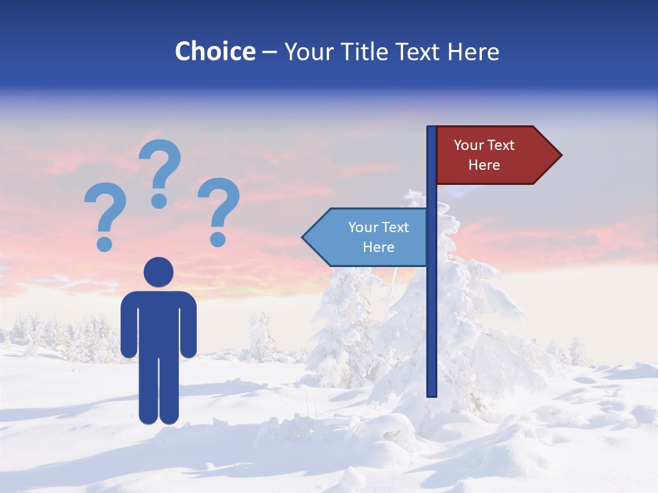 Beautiful Winter Sunsets PowerPoint Template