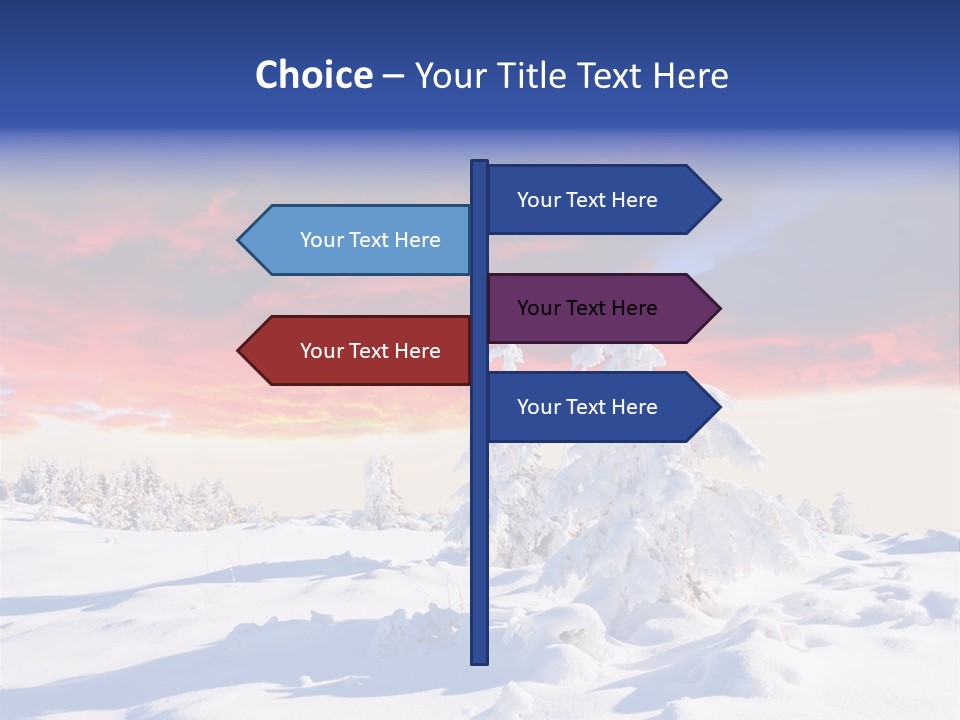 Beautiful Winter Sunsets PowerPoint Template