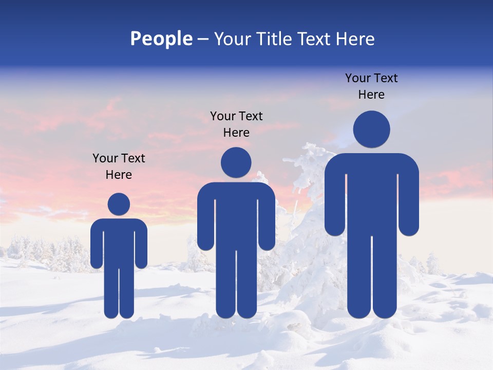 Beautiful Winter Sunsets PowerPoint Template