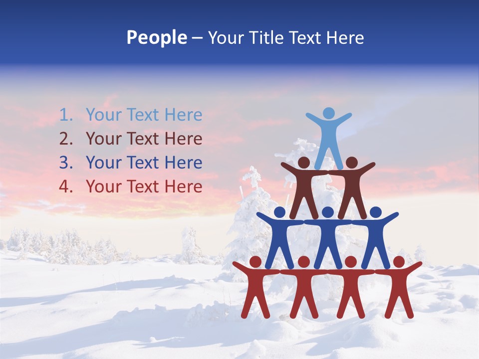 Beautiful Winter Sunsets PowerPoint Template