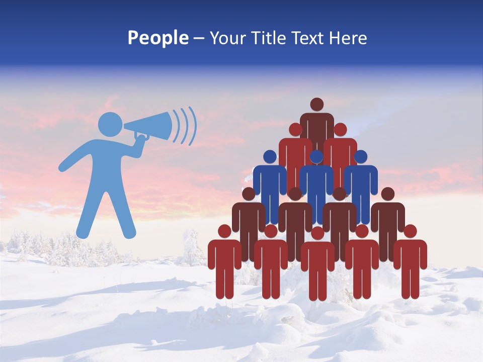 Beautiful Winter Sunsets PowerPoint Template