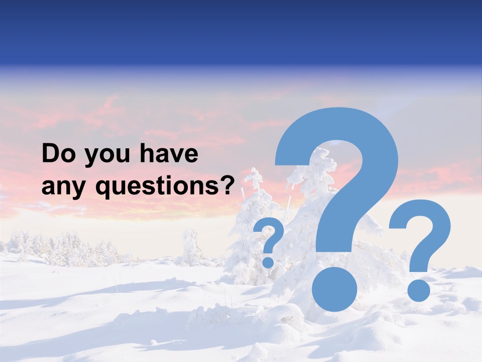 Beautiful Winter Sunsets PowerPoint Template